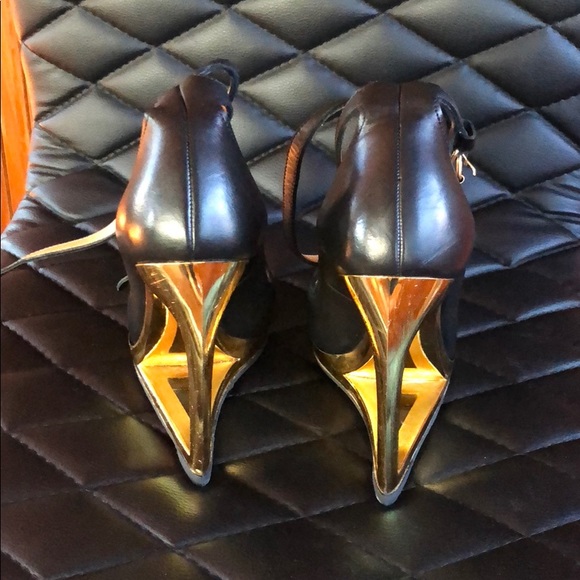Lanvin cutout heel platform pumps size 6 36.5 - Picture 4 of 8